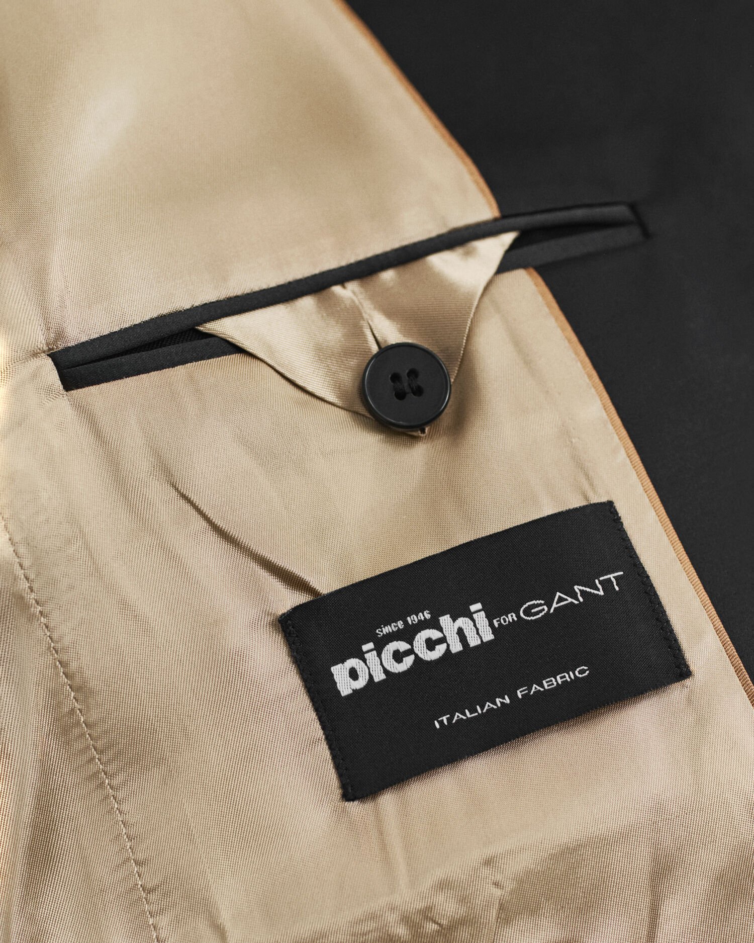 Regular fit smokingkavaj i ullblandning