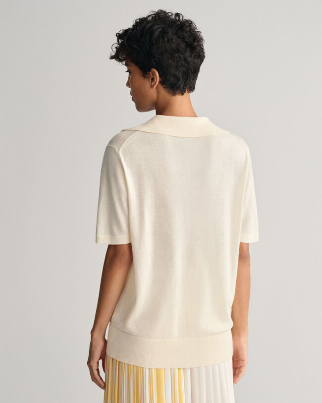 Finstickad kort&auml;rmad Rugger