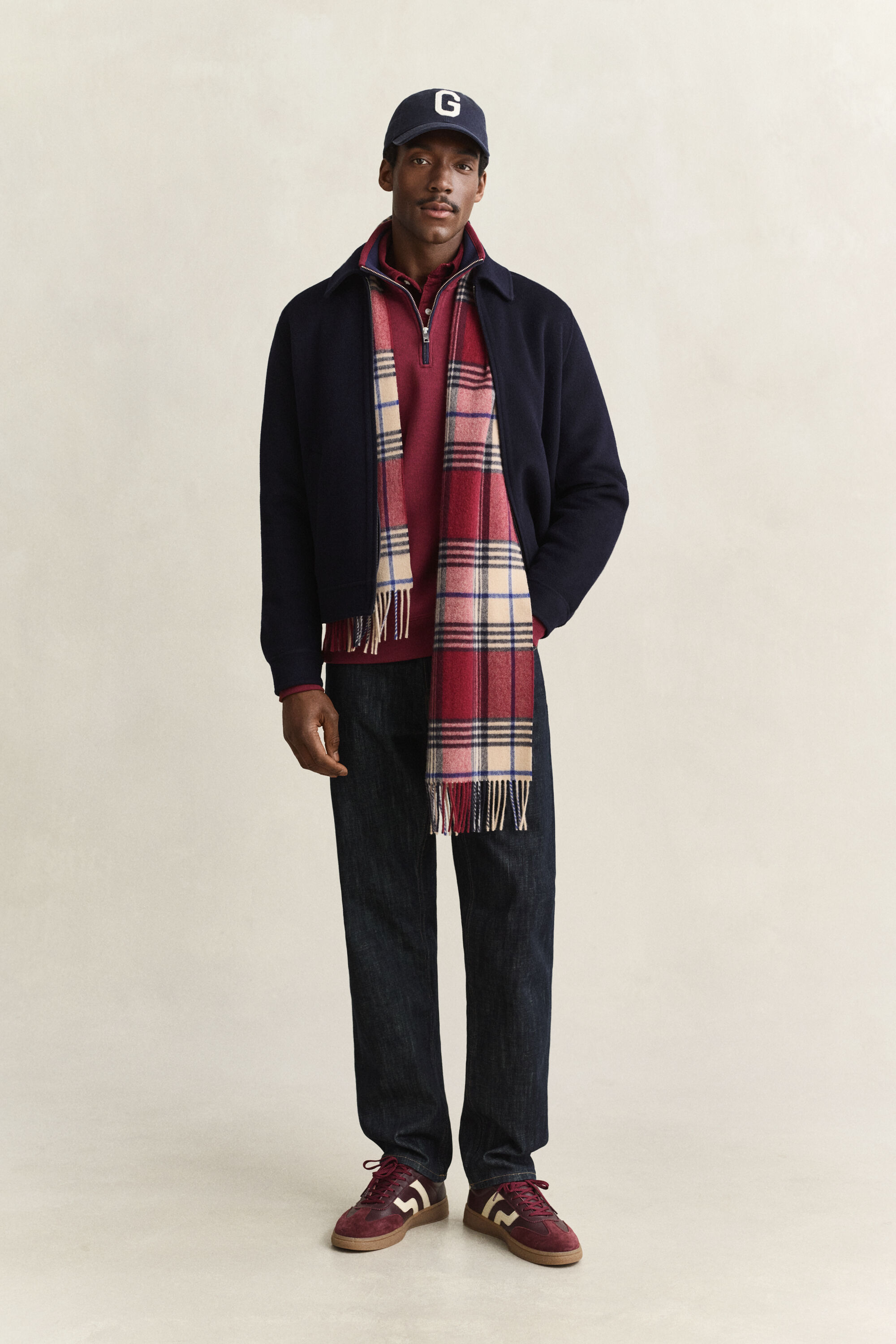 Sacker Rib sweatshirt med half-zip