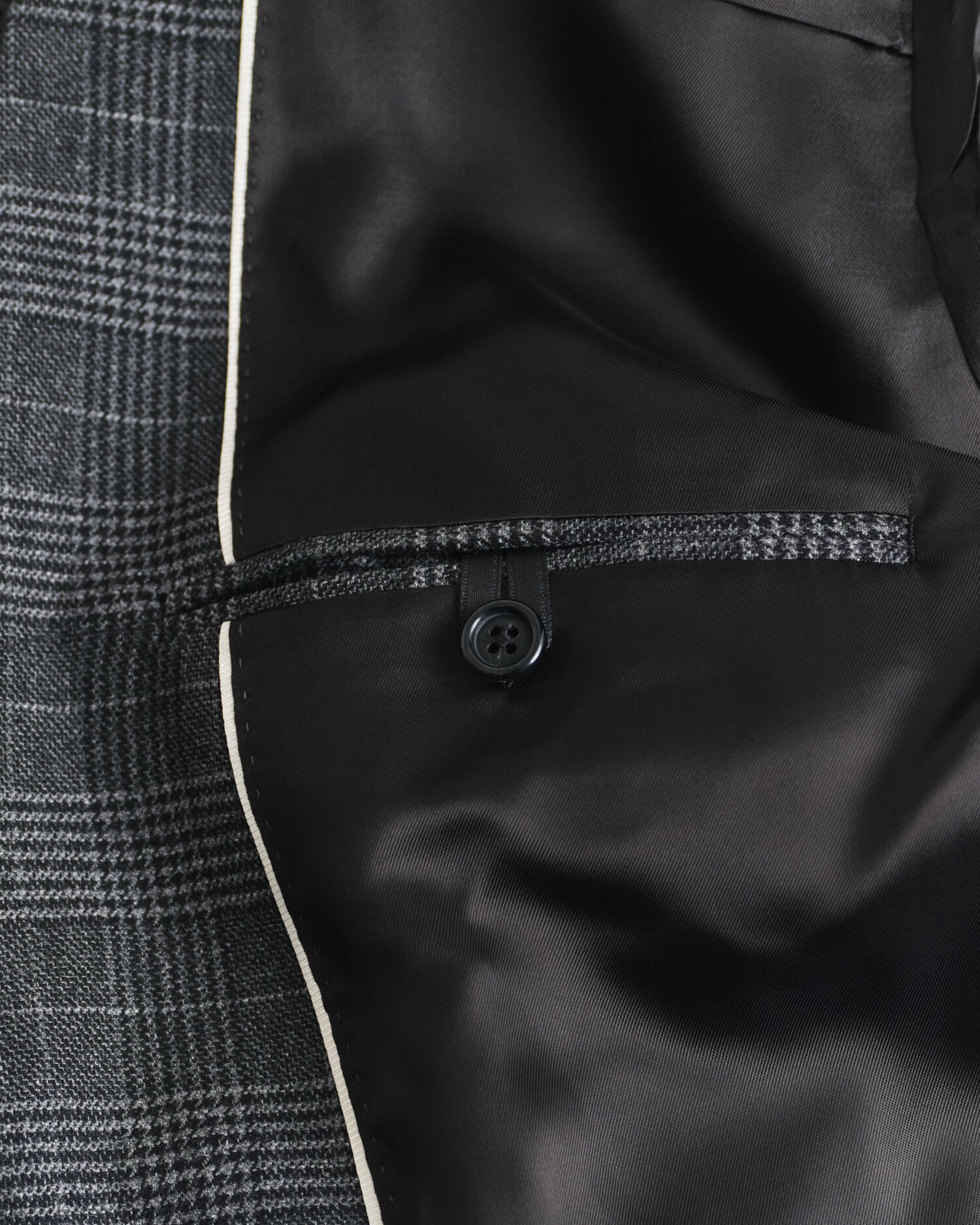 Slim fit rutig kostymkavaj