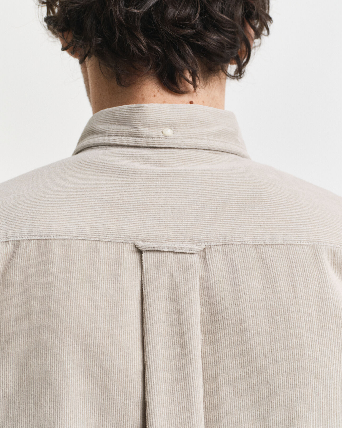 Regular fit skjorta i bomullsmanchester