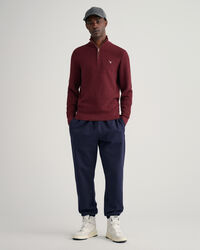 Half-zip bomullstr&ouml;ja