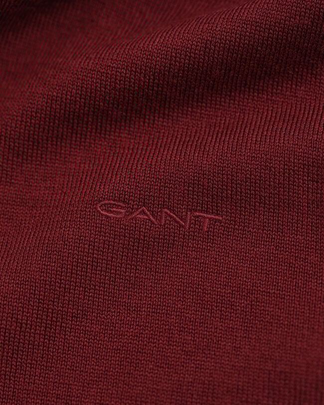 Rundhalsad tröja i extra fin merinoull