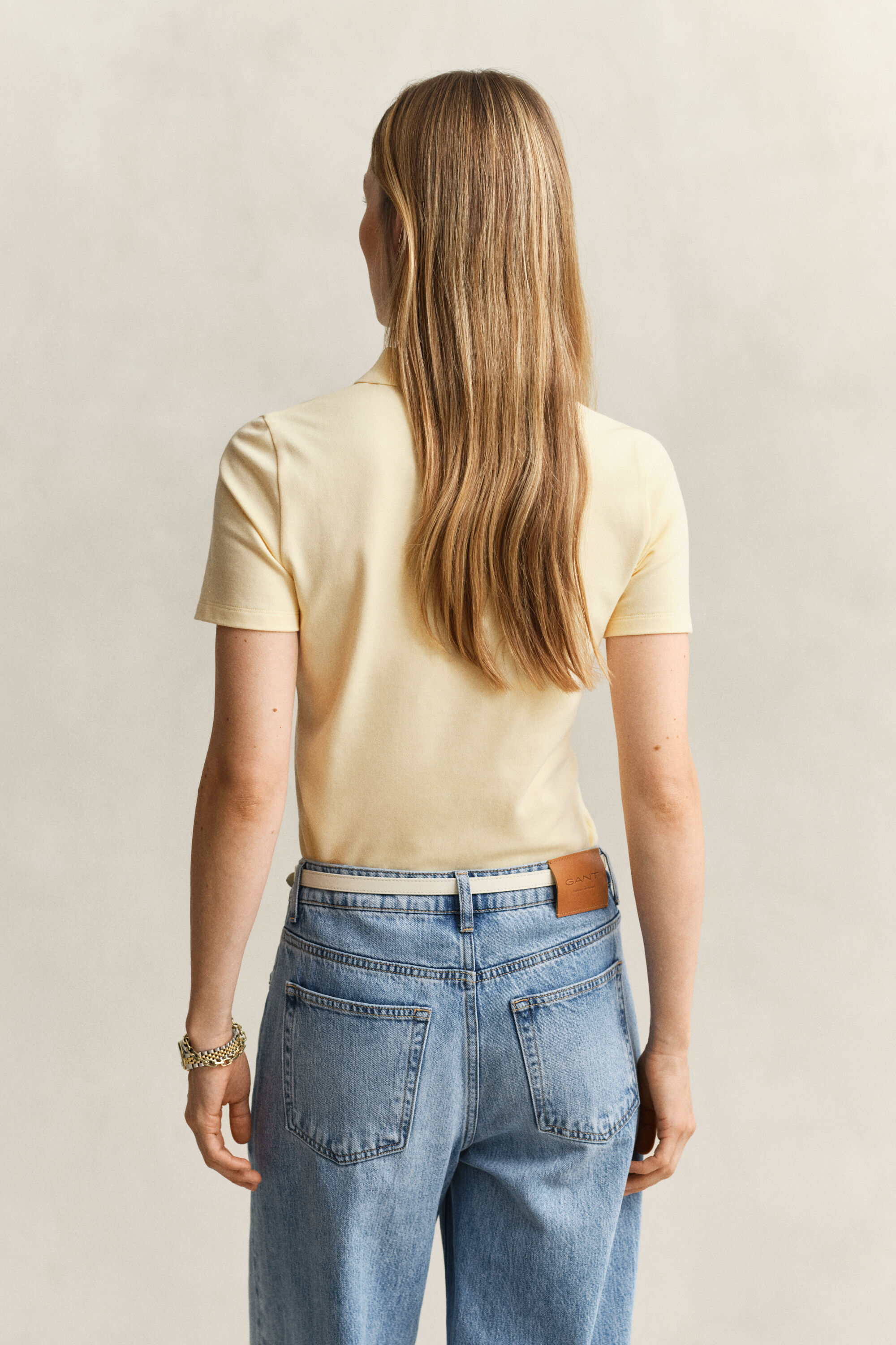 Slim fit pikétröja