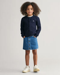 Girls minikjol i denim