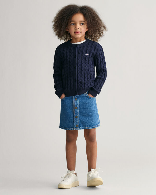 Girls minikjol i denim