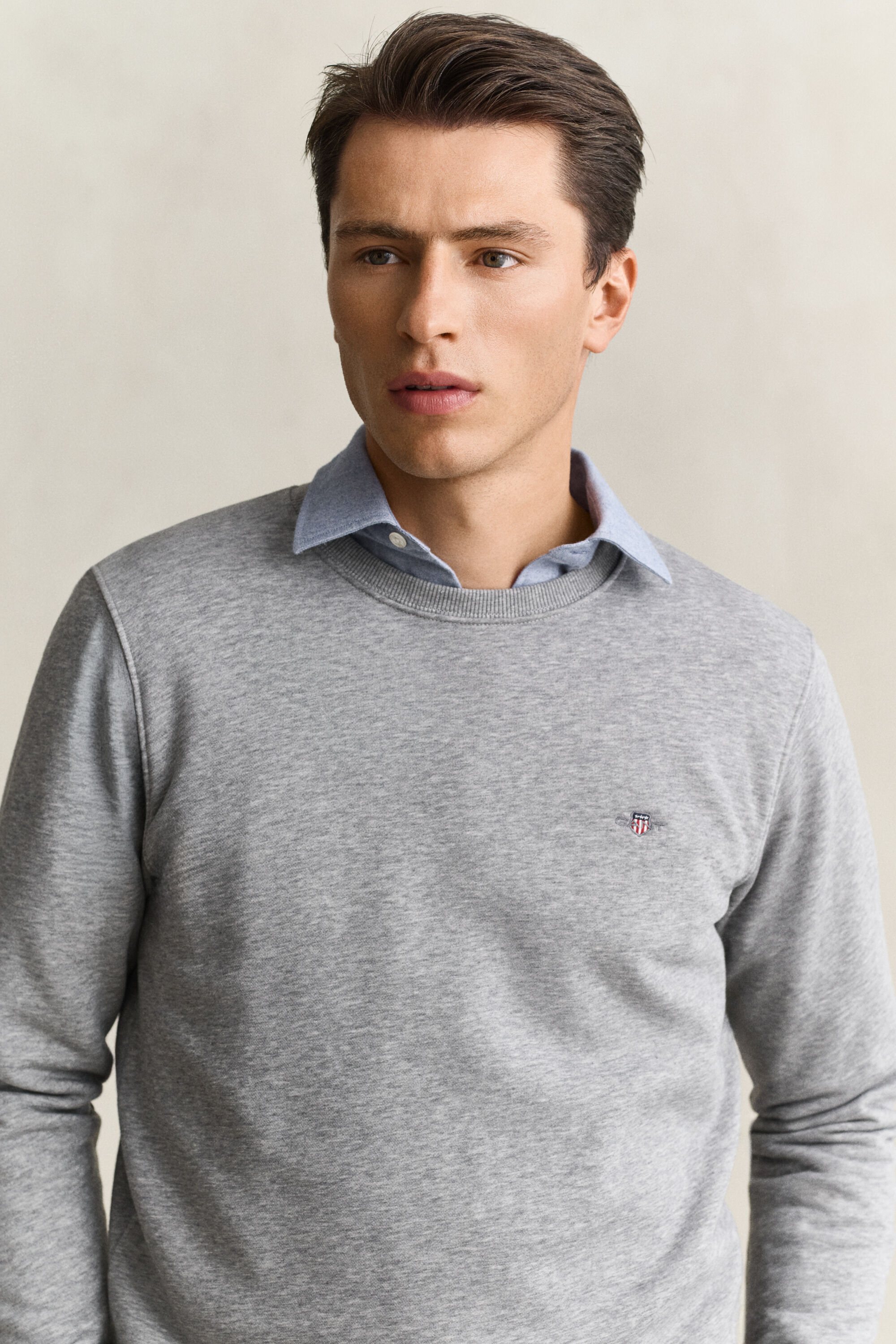 Shield sweatshirt med rund hals