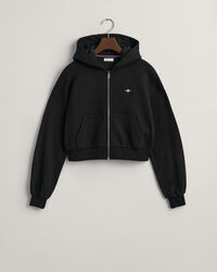 Teen Girls Shield cropped hoodie med dragkedja