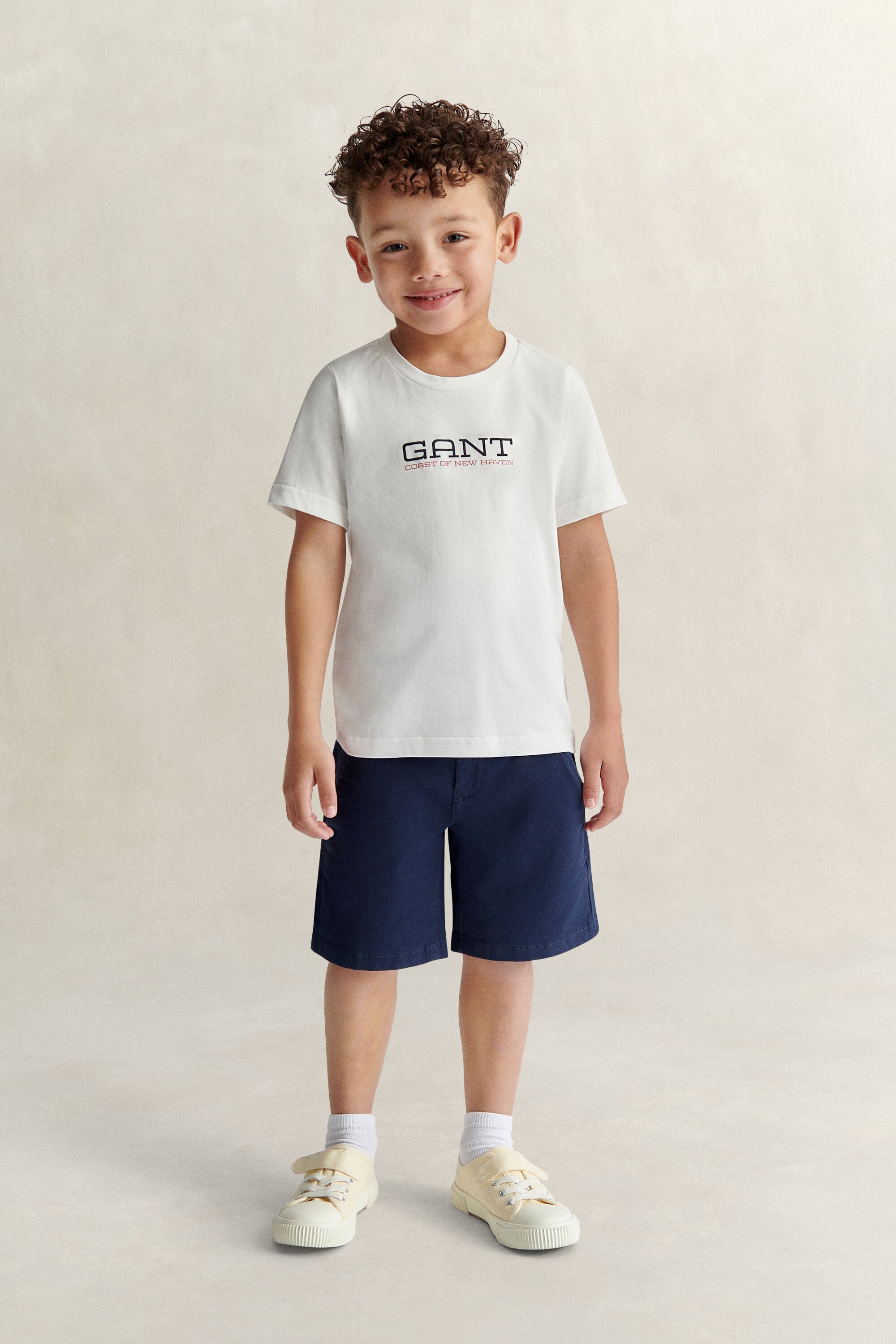 Boys T-shirt med kustmotiv