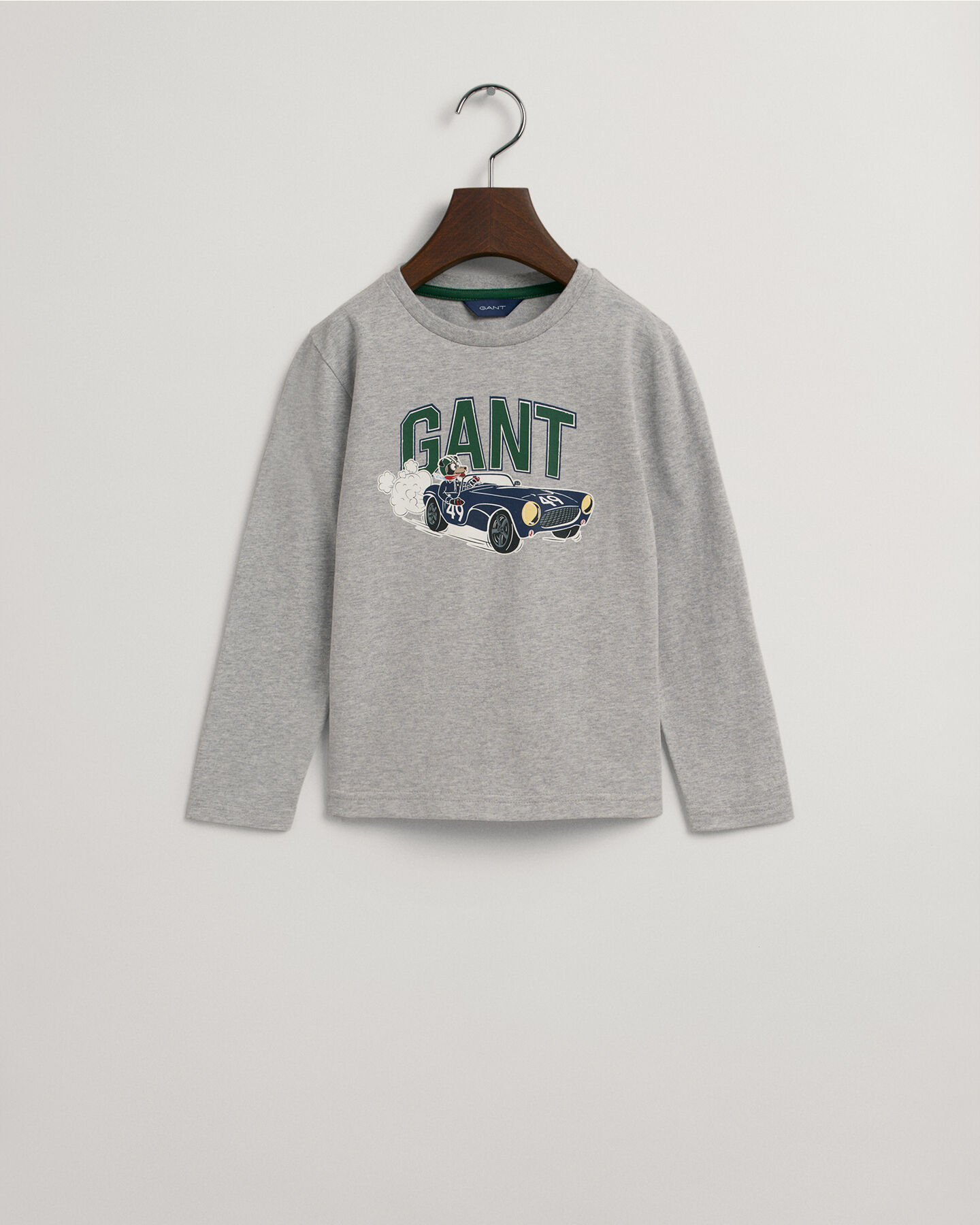 Boys Driving Dog l&aring;ng&auml;rmad t-shirt