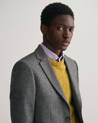 Fiskbensmönstrad kostymkavaj