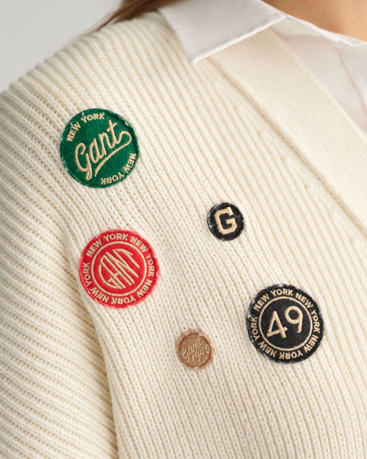 Cropped GANT Varsity kofta