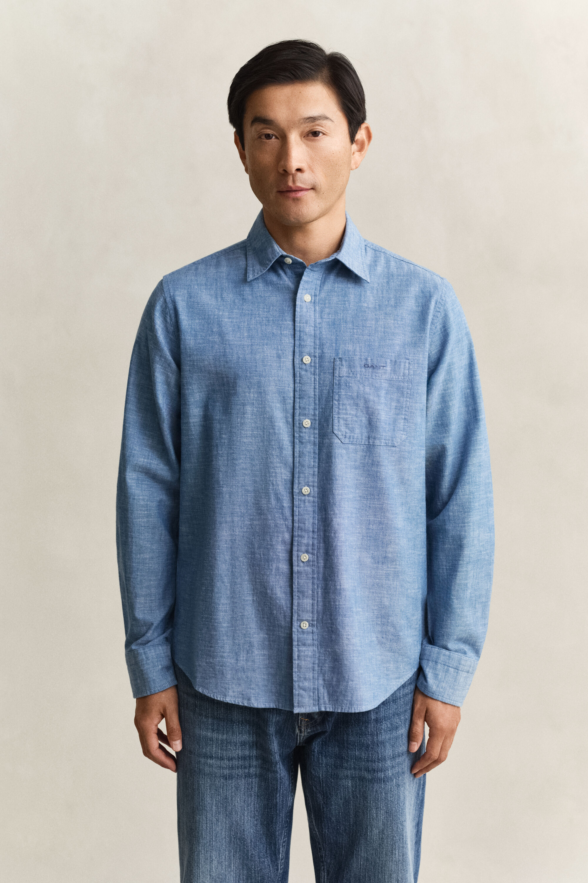 Skjorta i chambray