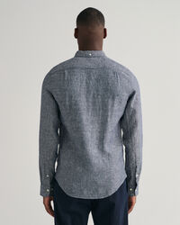 Slim fit linneskjorta