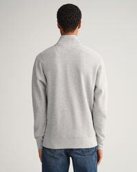 Waffle half-zip sweatshirt