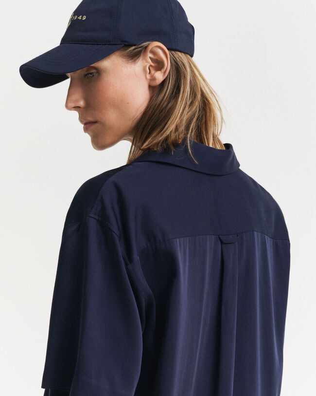 Relaxed fit kortärmad skjorta