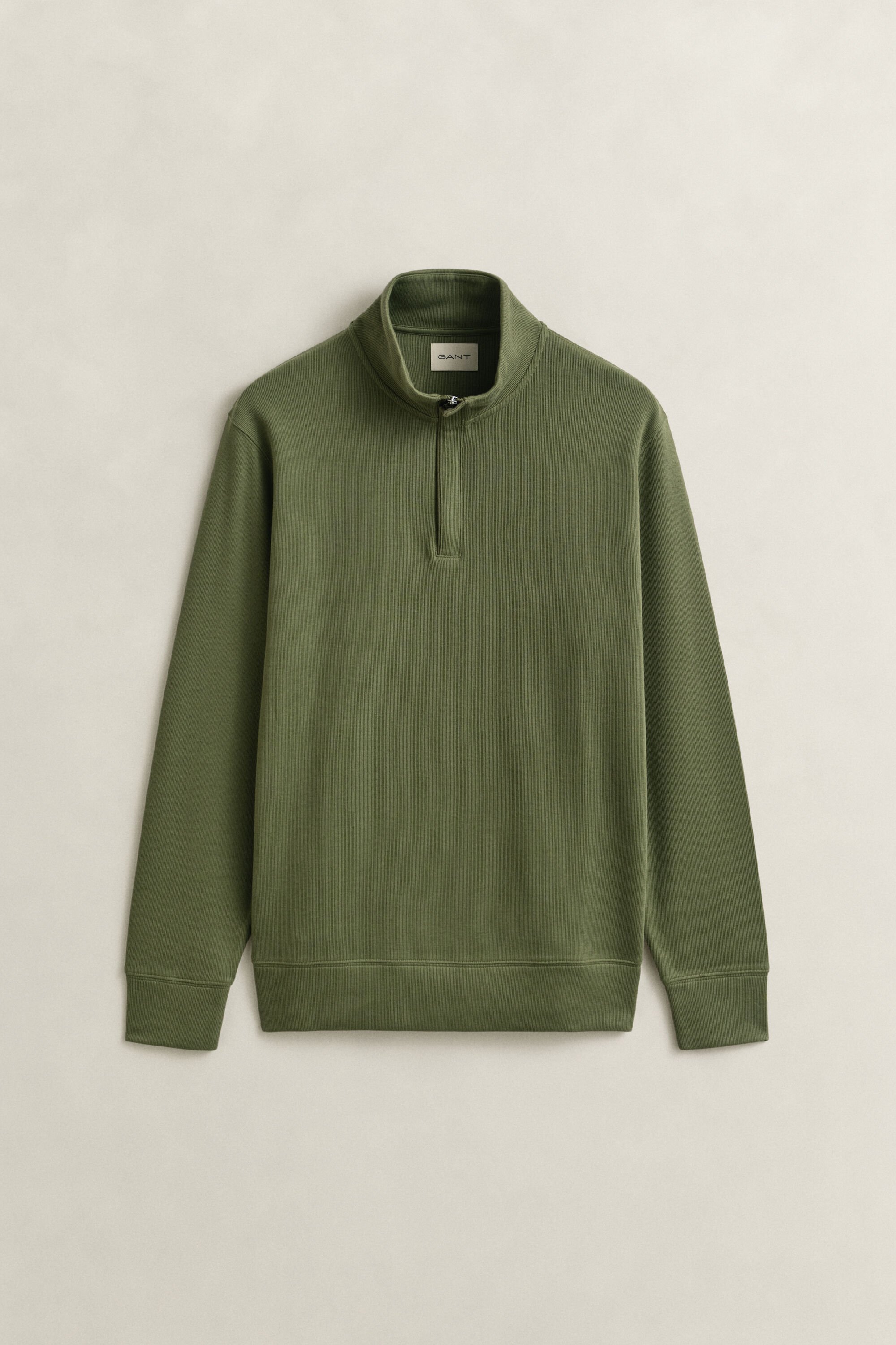 Sacker Rib sweatshirt med half-zip