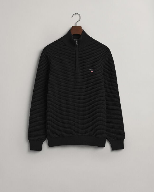Half-zip bomullstr&ouml;ja