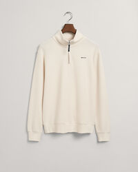 Waffle Texture half-zip sweatshirt