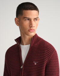 Full-zip bomullströja