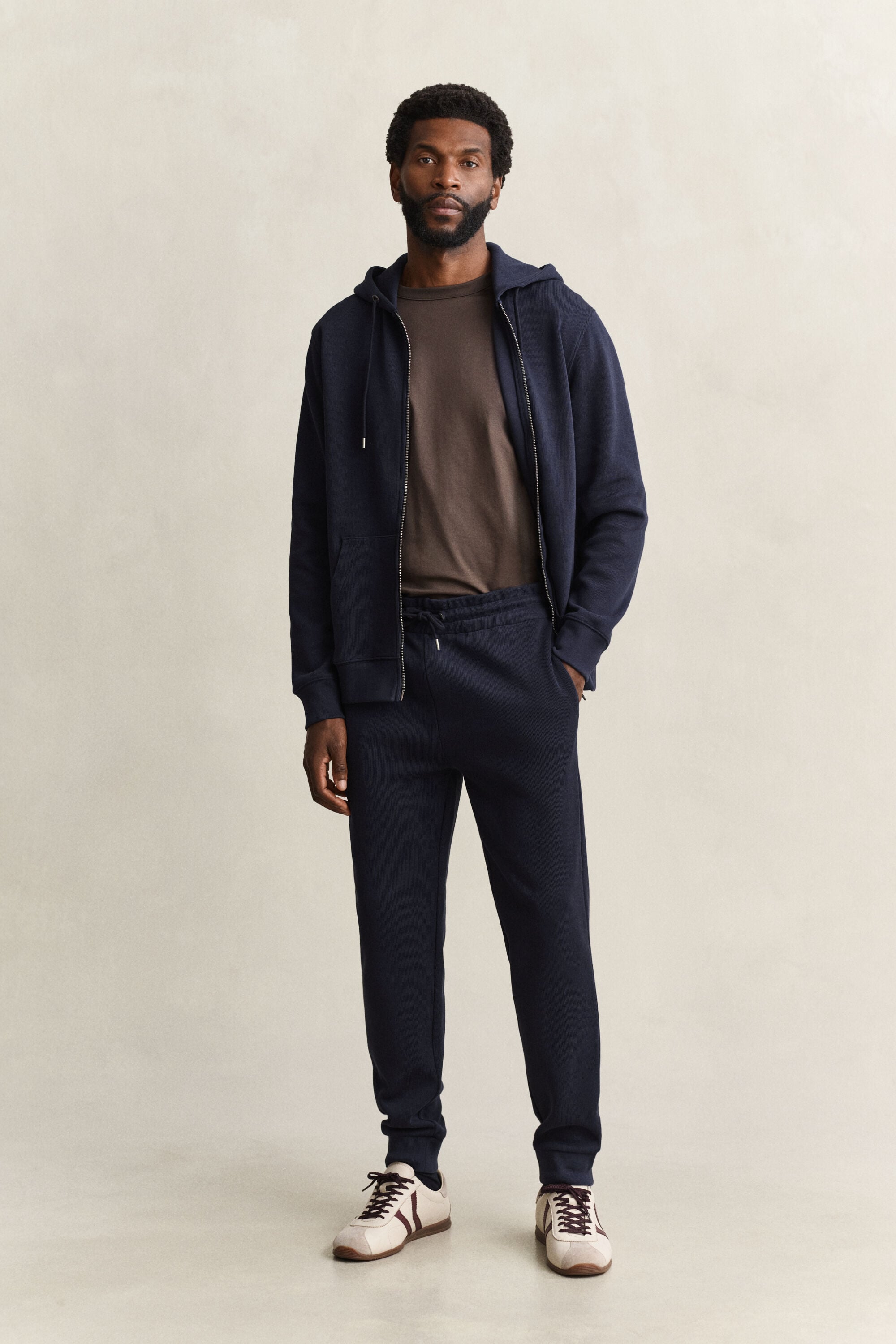 Sacker ribbstickade sweatpants