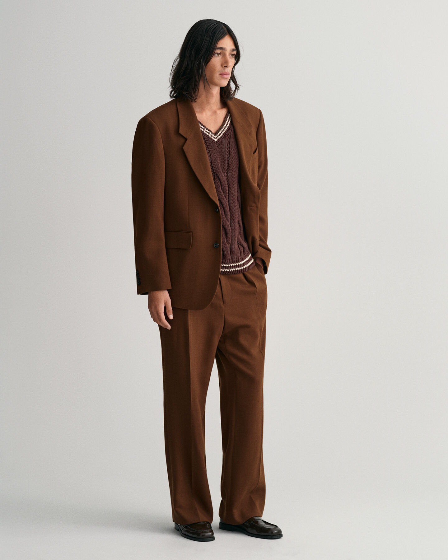 Kabelstickad slipover