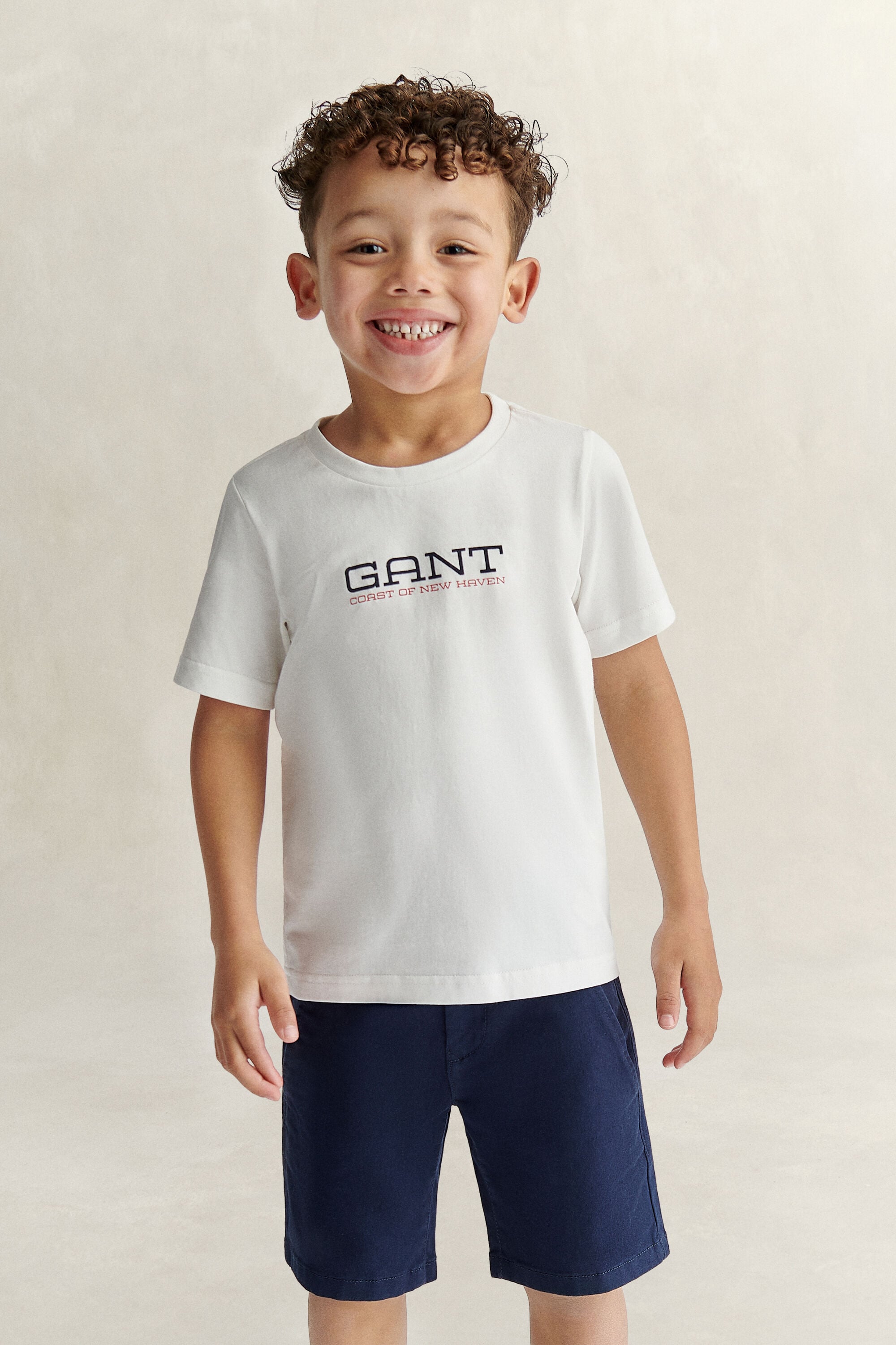 Boys T-shirt med kustmotiv