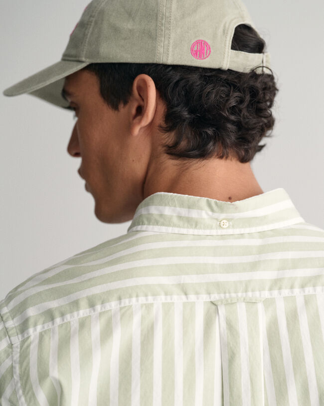 Regular fit bredrandig poplinskjorta