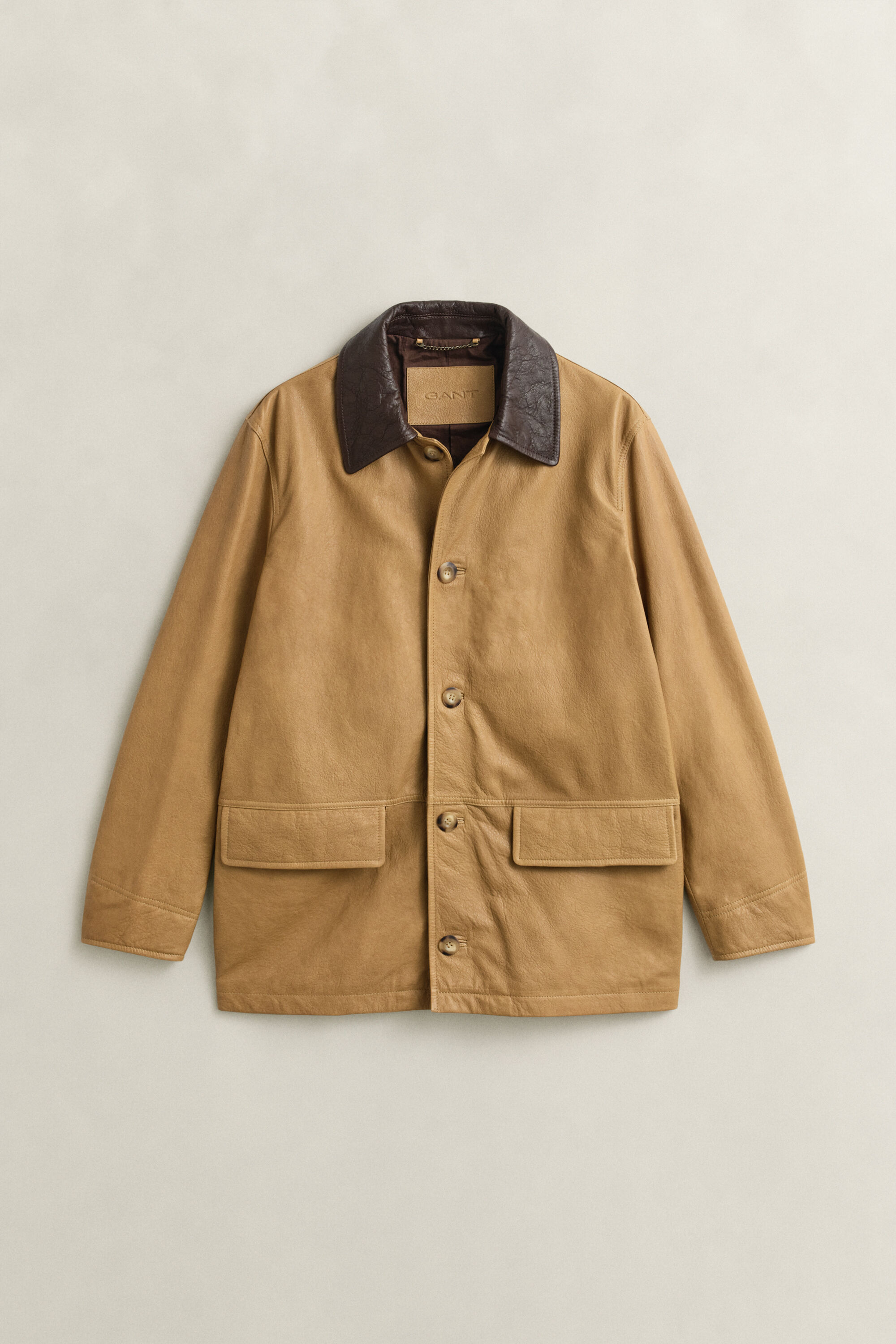 Decker-jacka i läder