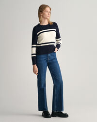 Randig crew neck tr&ouml;ja