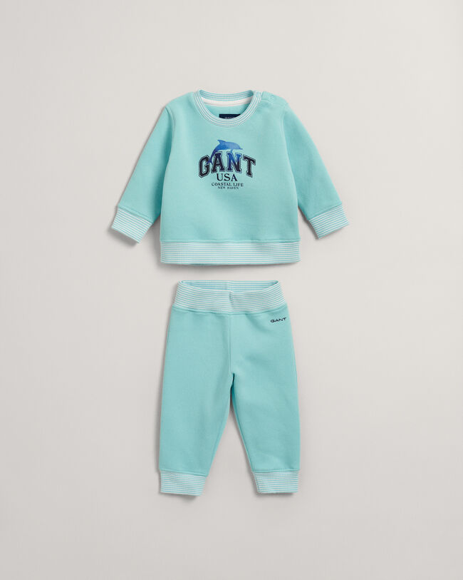 Baby Boy GANT delfinmönstrat set