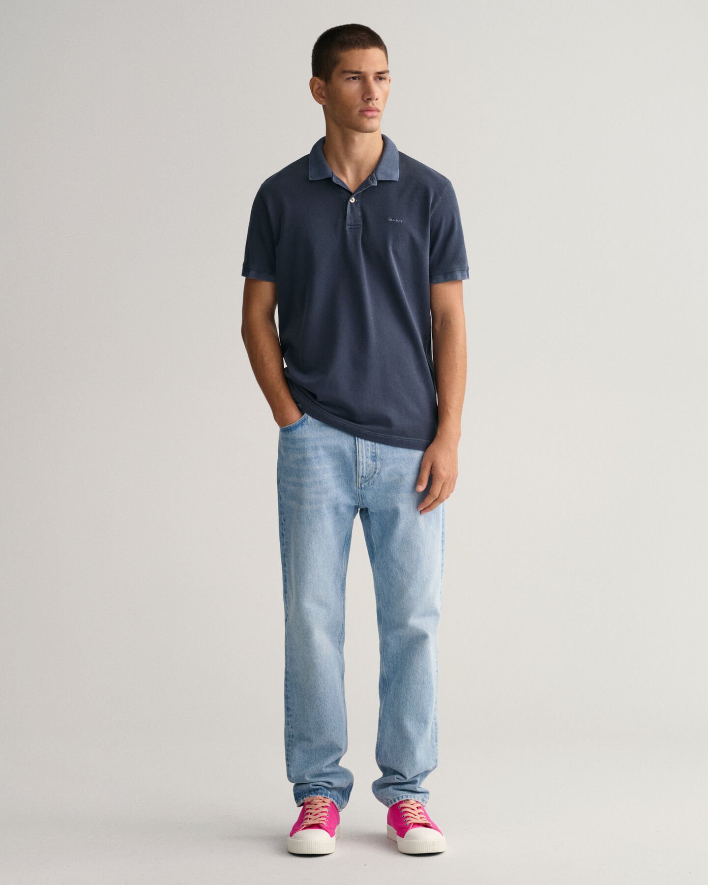 Sunfaded pikétröja