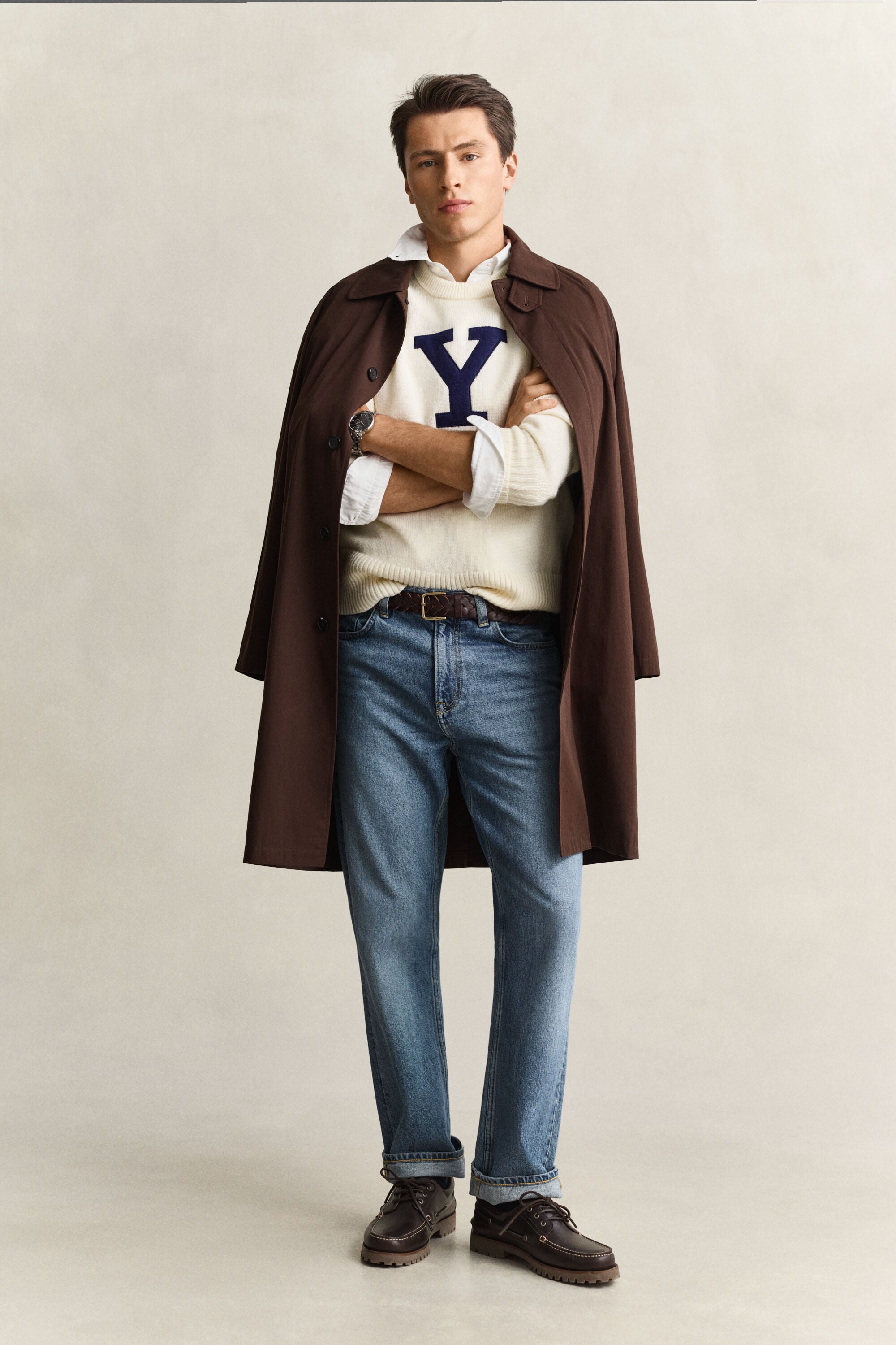 Gant x Yale tröja i merinoull