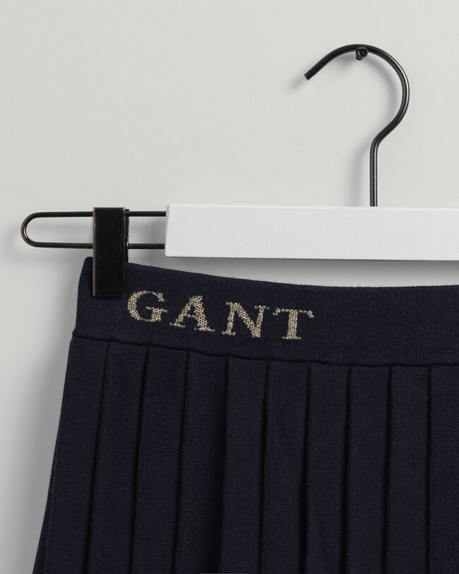 Teen Girls stickad minikjol med veck