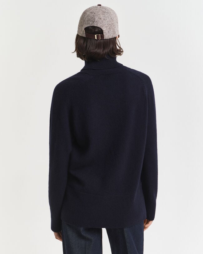 Polotröja i mjuk kashmir- och ullblandning