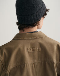 Skjortjacka i borstad twill