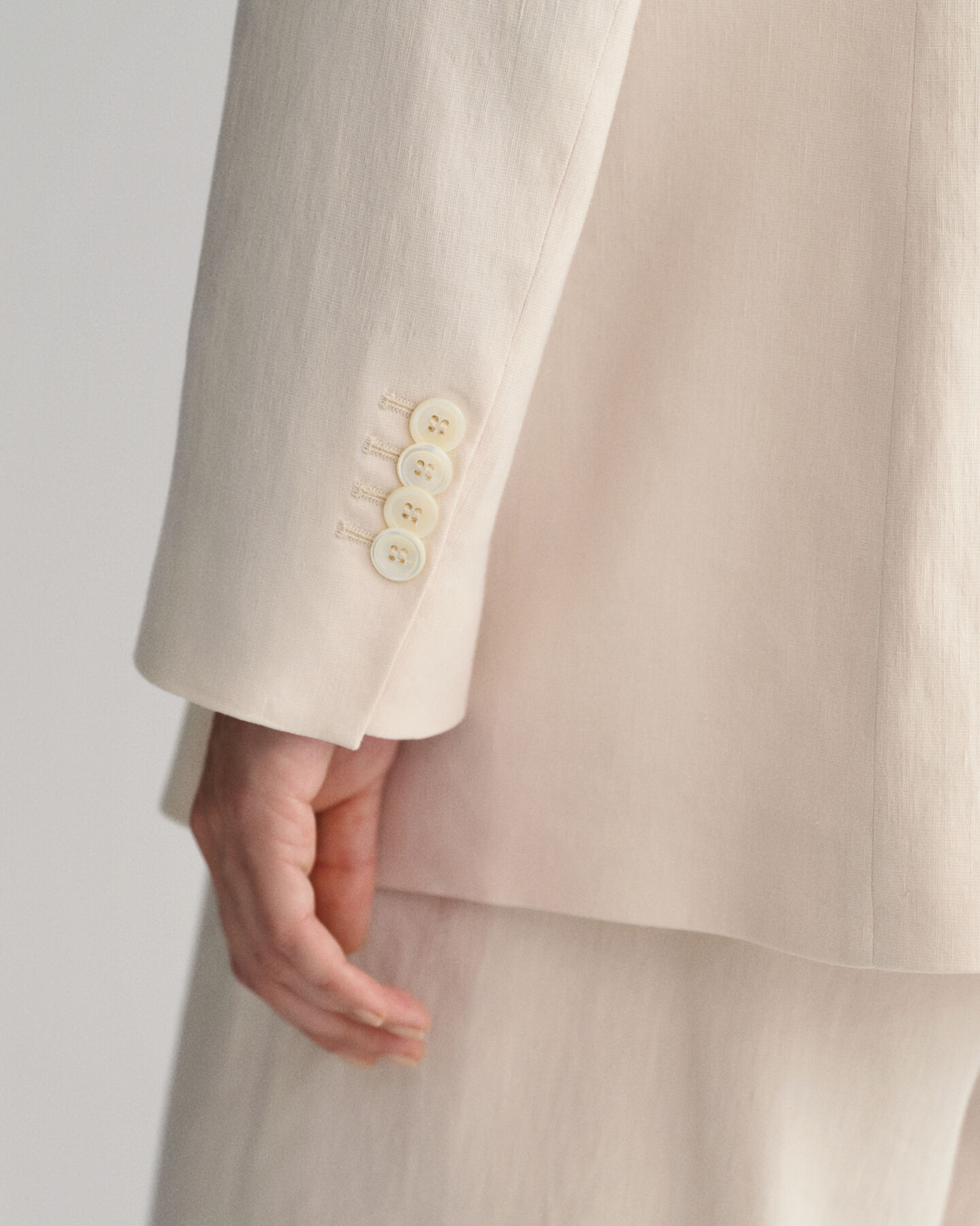 Regular Fit Stretchig linneblazer