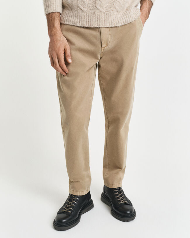 Regular fit avsmalnande chinos