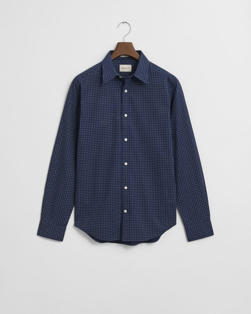 Regular Fit Micro Print Shirt