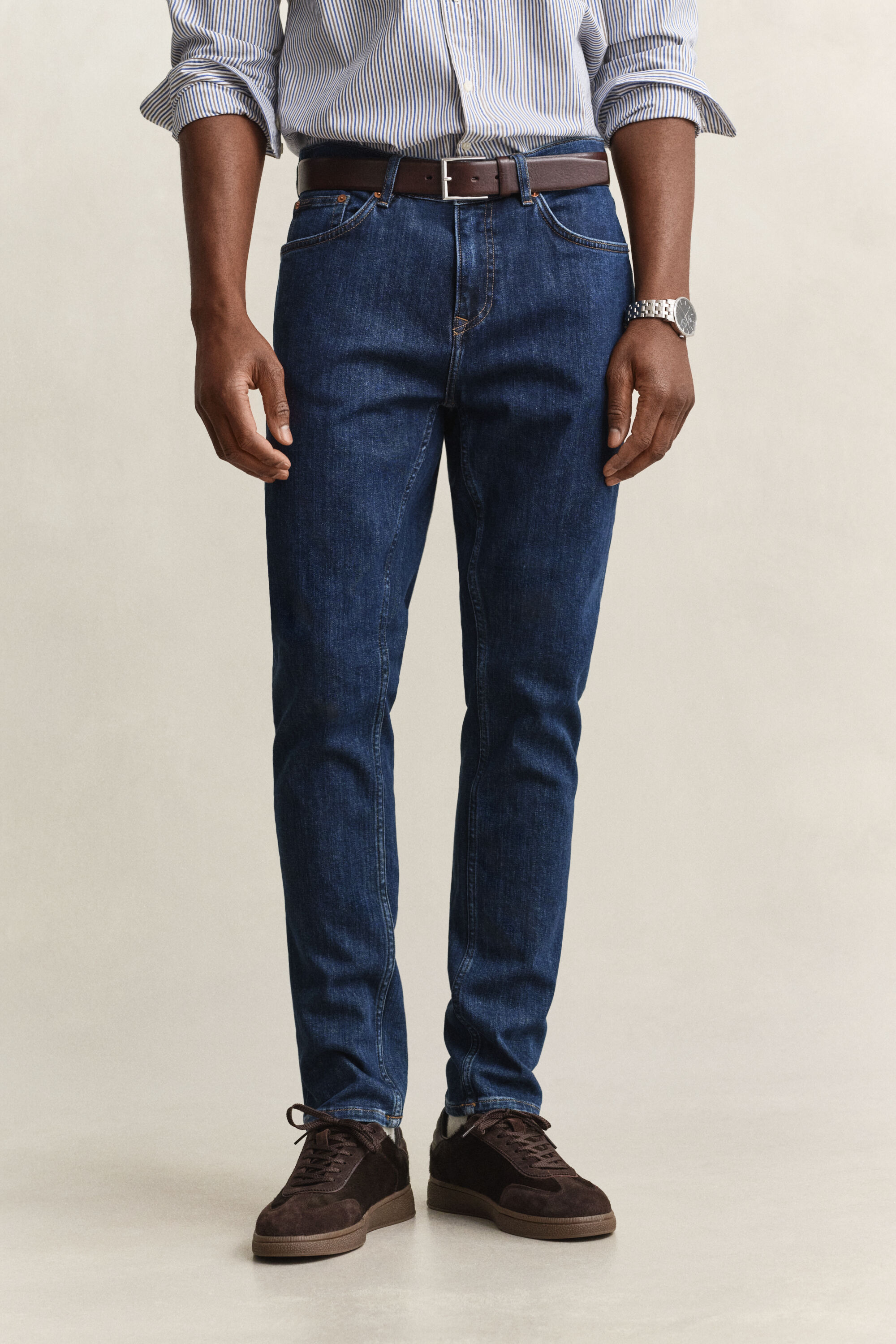Slim fit jeans i stilren tvätt