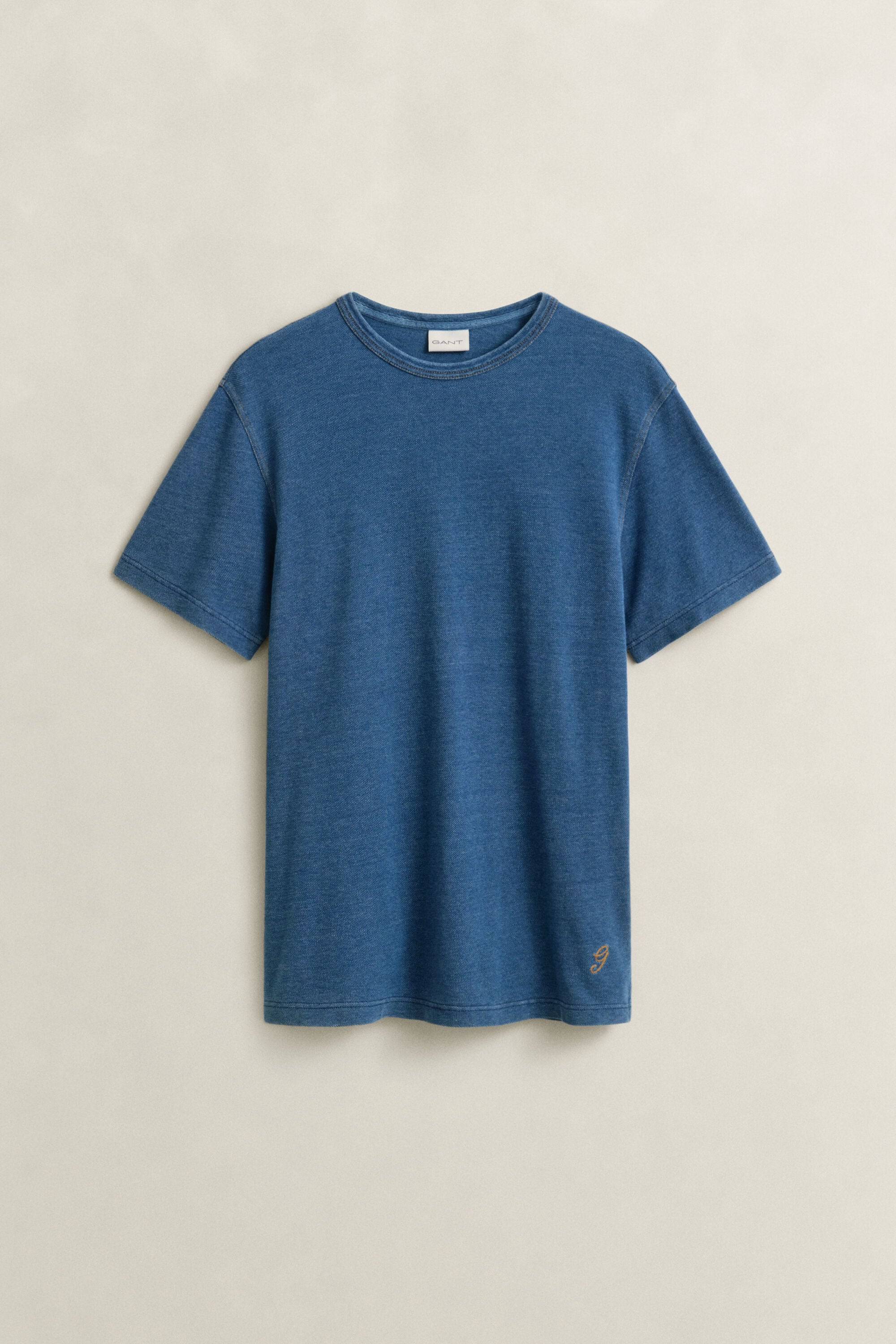 Indigofärgad T-shirt