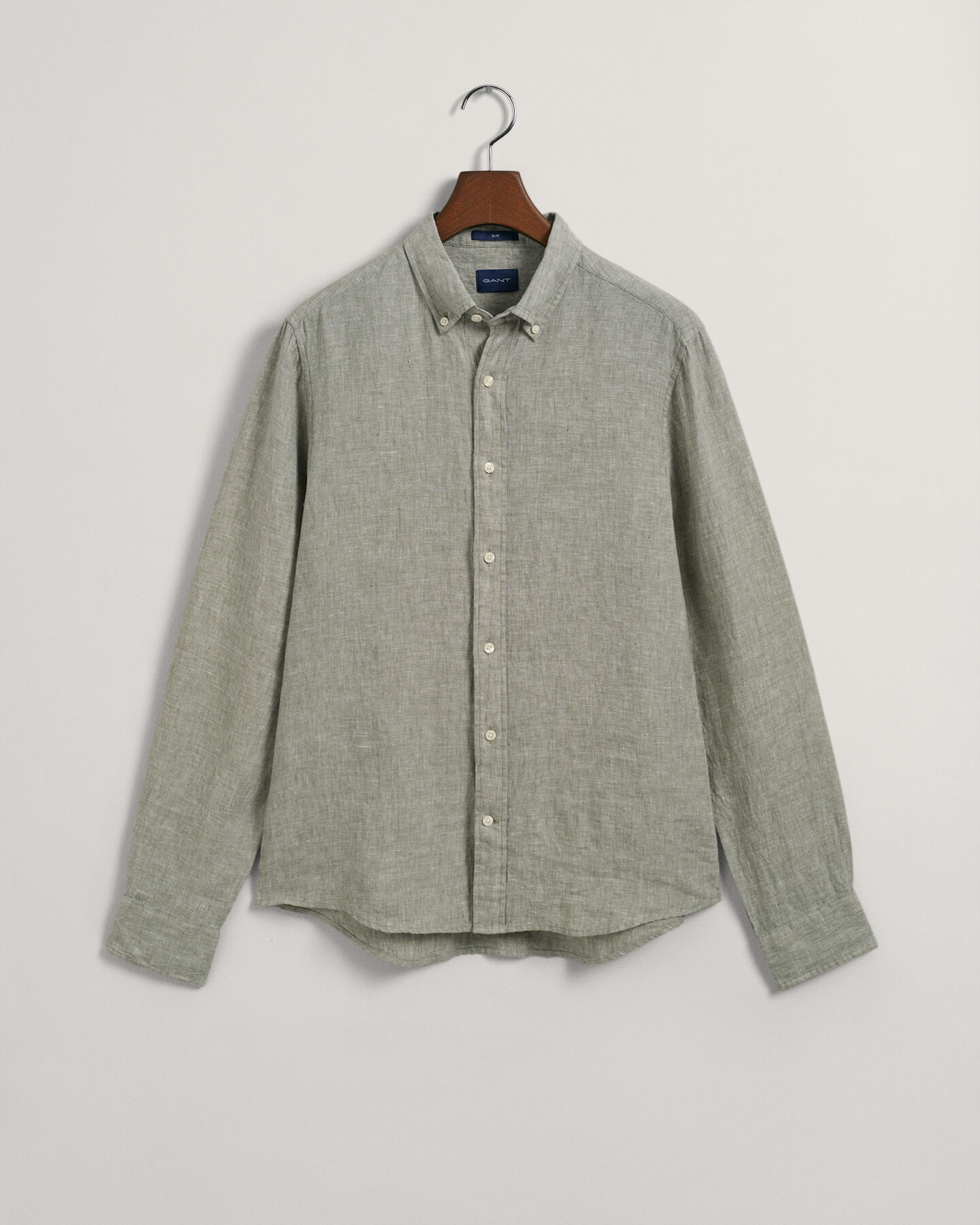 Slim fit linneskjorta