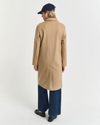 Klassisk skräddarsydd kappa i ullblandning