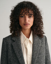 Regular Fit fiskbensm&ouml;nstrad kavaj