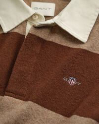 Randig rugger i extra fin lammull