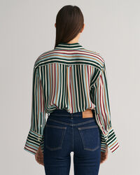 Relaxed fit flerf&auml;rgad randig skjorta