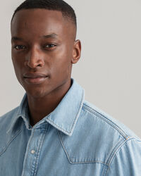 Relaxed fit Western denimskjorta