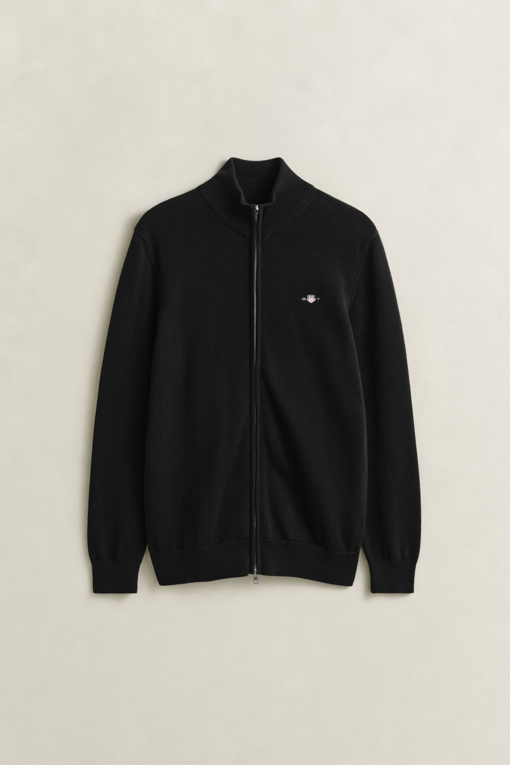 Casual Cotton kofta med dragkedja