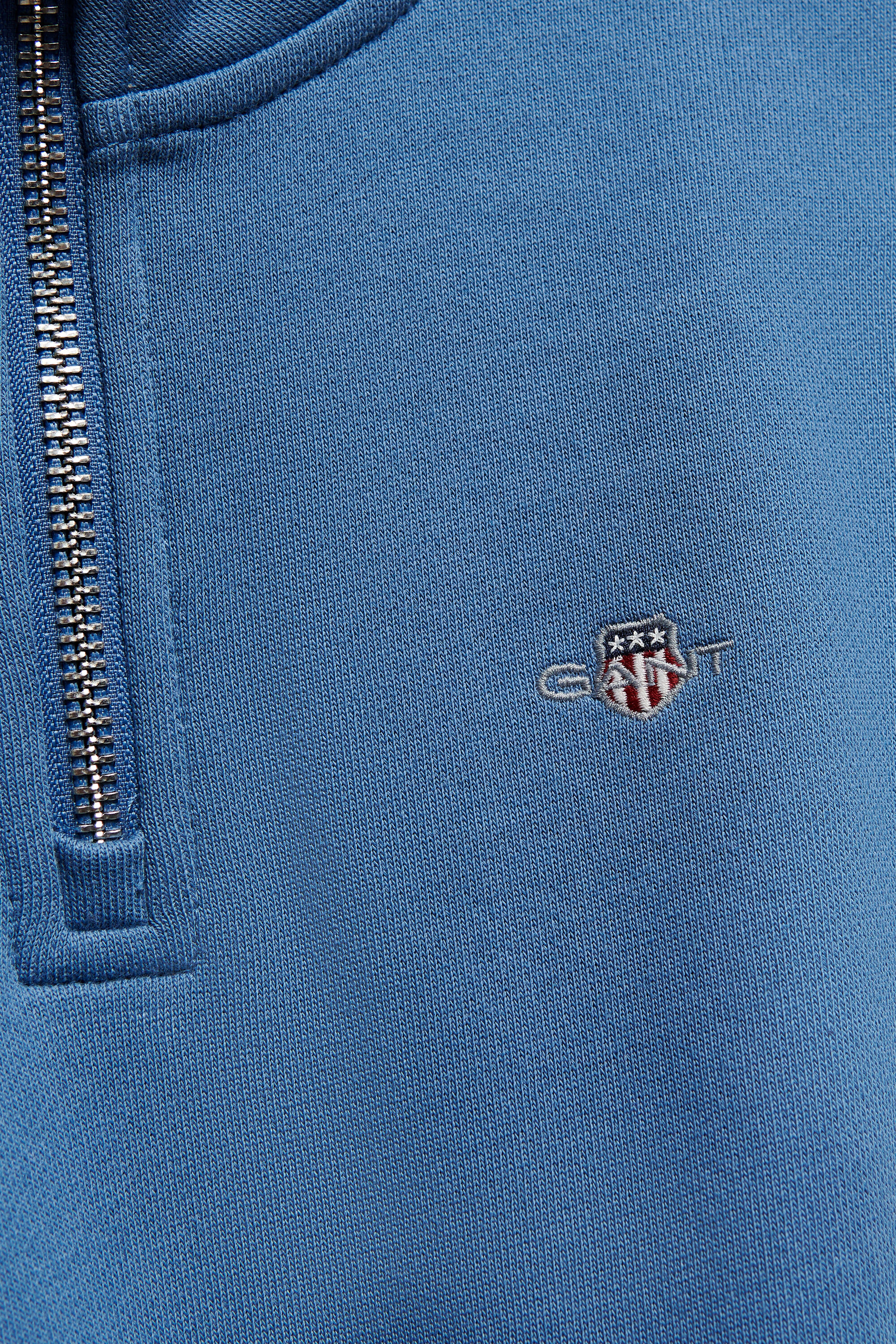 Teen Boys sweatshirt med half-zip och sköldemblem