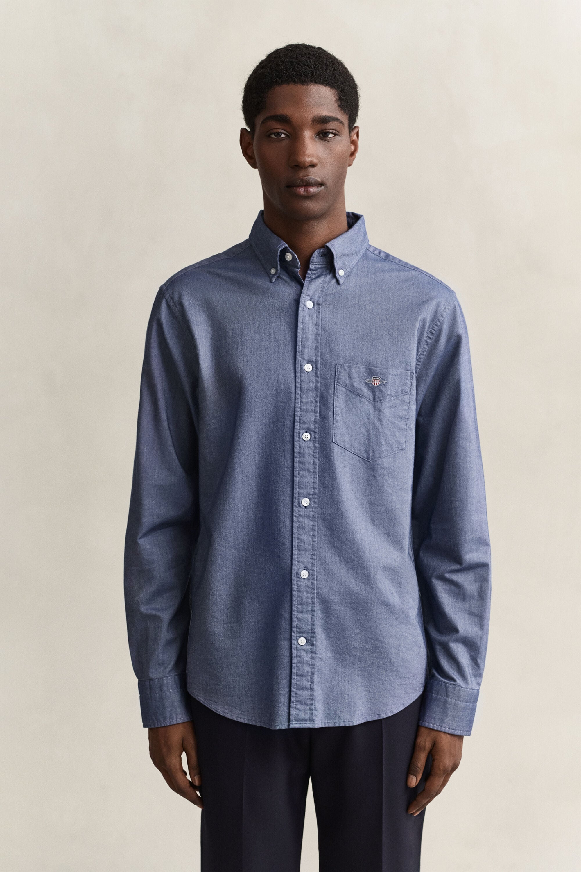 Klassisk oxfordskjorta med regular fit